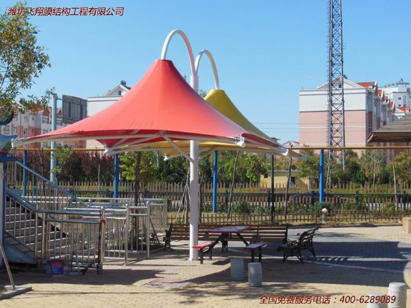 东营万象游乐园膜结构遮阳伞